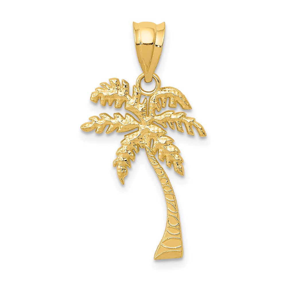 K4150.jpg 14k Mini Palm Tree Pendant - Image 1