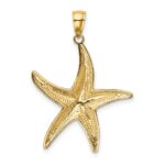 14K with White Rhodium Starfish Pendant - Image 3