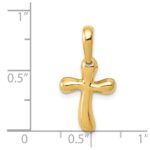 14k Small Freeform Cross - Image 4