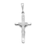14k White Gold Crucifix Pendant - Image 4