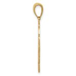 14k GRANDMA Birthstone Charm Holder Pendant - Image 2