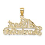 14k #1 GREAT GRANDMOTHER Charm - Image 3