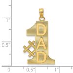 14k #1 DAD Charm - Image 3