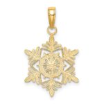 14k Snowflake Pendant - Image 3