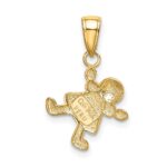 14k Little Girl Charm - Image 3