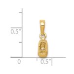 14k  3-D Baby Shoe Charm - Image 4