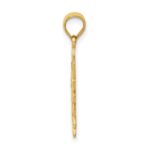 14k Polished Filigree Sun Pendant - Image 2