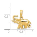 14k Polished Elephant Charm - Image 4