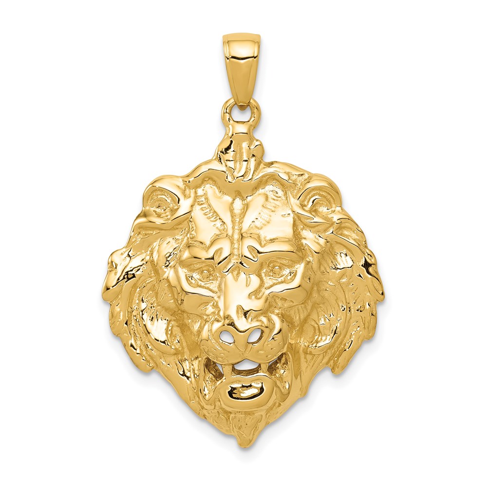 K4868.jpg 14k Lion Head Charm - Image 1