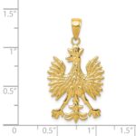 14k Phoenix Mythological Bird Charm - Image 4