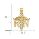 14k RN Registered Nurse Pendant - Image 3