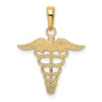14k Caduceus Charm - Image 3