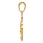 14k Polished Open-Backed Treble Clef Pendant - Image 2