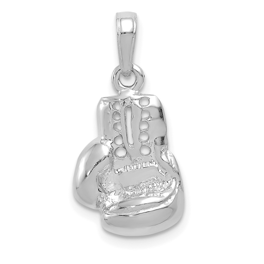 K4962W.jpg 14k White Gold Cut-out Boxing Glove Charm - Image 1