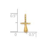 14K Gold Polished 3-D Pacifier Charm - Image 3