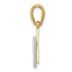 14K Two-tone Star of David with Shin Symbol Charm - Image 2