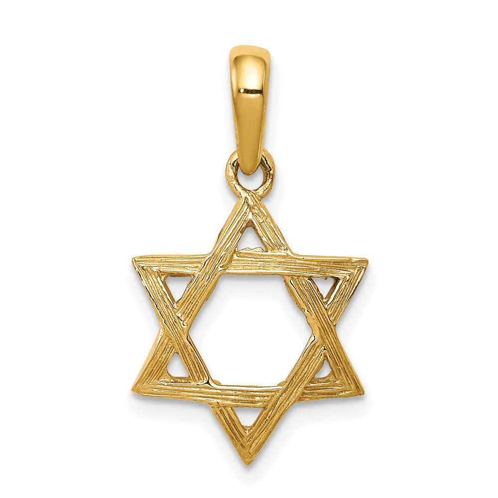K531.jpg 14K Star of David Pendant - Image 1