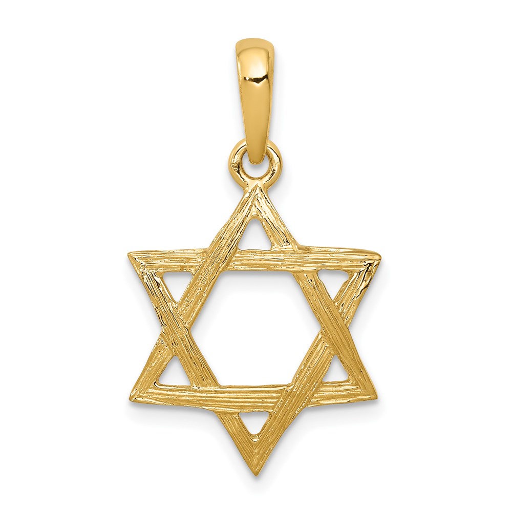 K532.jpg 14K Star of David Pendant - Image 1
