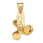 14k 3-D Moveable Blade Propeller Pendant - Image 3