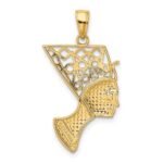14k Nefertiti Profile Pendant - Image 3