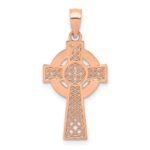 14k Rose Gold Celtic Cross Pendant
