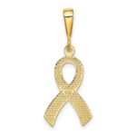 14k Awareness Ribbon Pendant - Image 3
