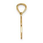 14k Diamond-cut 2-Piece Break-Apart BEST FRIEND Heart Pendant - Image 2