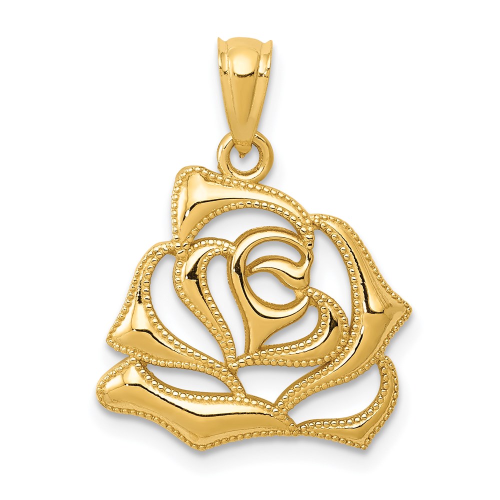 K5970.jpg 14k Polished Open Rose Pendant - Image 1