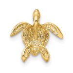 14k Polished Small Sea Turtle Chain Slide - Image 3