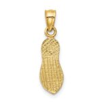 14k  3-D Polished And Textured Flip Flop Pendant - Image 4