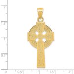 14k Polished Celtic Cross Pendant - Image 4