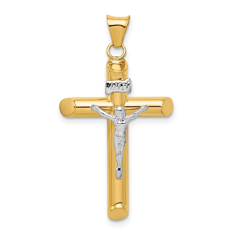 K6280.jpg 14k Two-Tone Polished Crucifix Pendant - Image 1