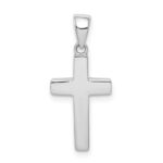 14K White Gold Cross Pendant
