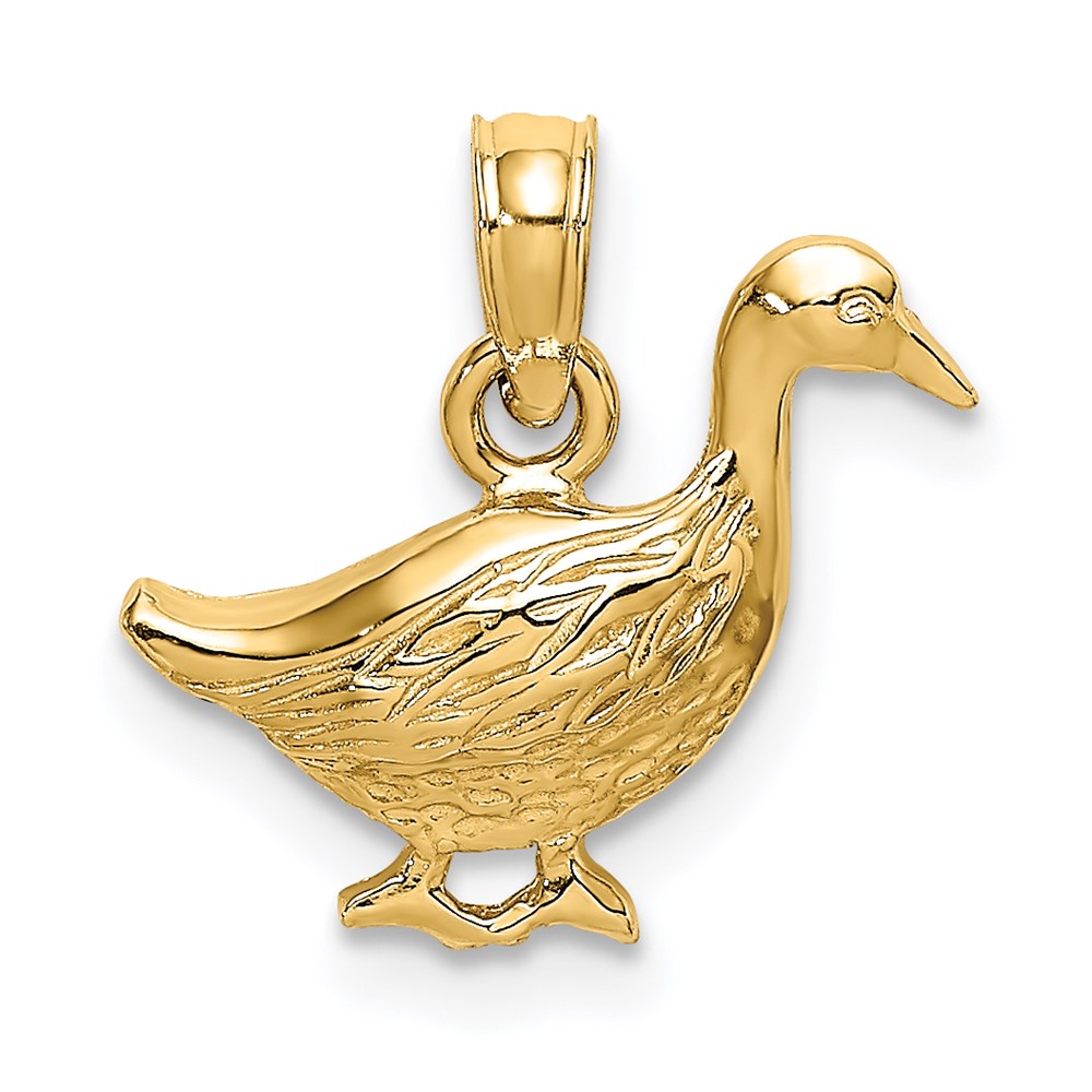 K6432.jpg 14K Goose Charm - Image 1