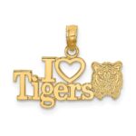 14K I HEART TIGERS with Tiger Head Charm
