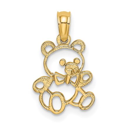 14K Cut out Teddy Bear Charm