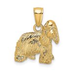 14K Cocker Spaniel Dog Charm