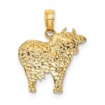 14K Polished Playful Cow Charm - Image 4