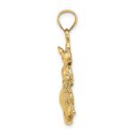 14K 2-D Kangaroo with Baby in Pouch Pendant - Image 2