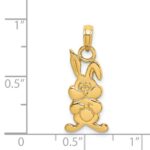 14K Cartoon Rabbit Charm - Image 4