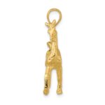 14K 3-D Polished Horse Charm - Image 2