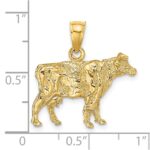 14K 3-D Cow Charm - Image 3