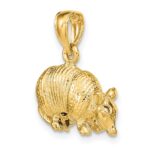 14K 3-D Armadillo Charm - Image 5