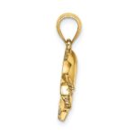 14K Polished Pig Charm - Image 2