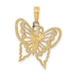 14K Cut-Out Butterfly Charm - Image 4
