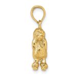 14K 3-D Poodle Dog Charm - Image 2