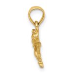 14K 2-D Mini Dragonfly with Solid Wings Charm - Image 2