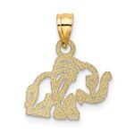 14K Flat Cut-Out Elephant Charm - Image 4