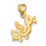 14K 3-D Two Ducks Charm - Image 4
