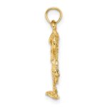 14K 3-D Textured Flamingo Charm - Image 2